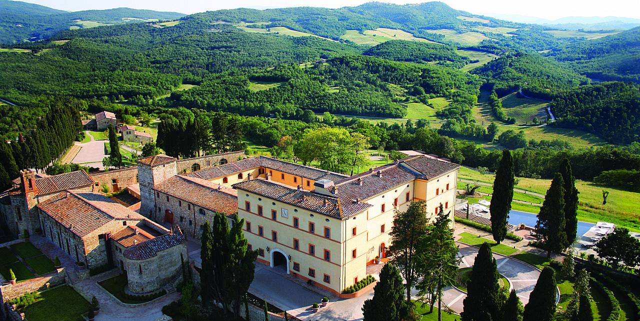 Castello di Casole Aerial View